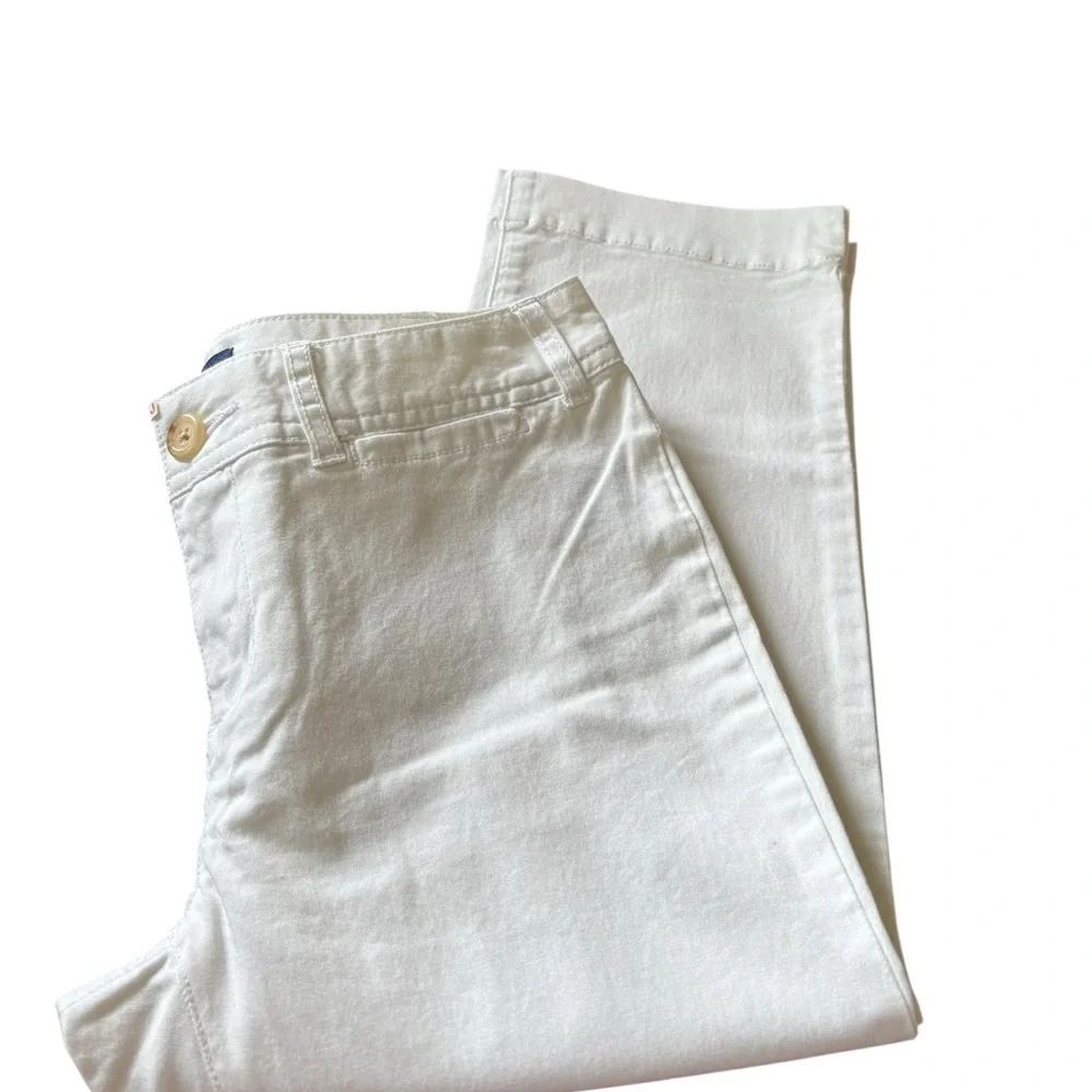 Ralph Lauren Blue SS Tee White Chino Capri Pant Set Outfit Girls Sz XL/10 New